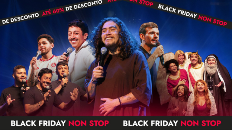 Non Stop realiza sua primeira Black Friday com descontos de até 60% em grandes espetáculos Non Stop estreia na Black Friday com promoções que vão até 60% de desconto em ingressos.